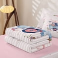 thumbnail image 5 of Homewish Kids Cute Camper Zipper Twin Comforter Sets with Fitted Sheet and 2 Pillowcases For Travel Trailers,Pink Flowers Floral Zipper Bedding Set For Girls,Black Reversible,4 Pieces, 5 of 7