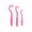 Hot Pink, variant on 3 Pcs Tick Remover, Tick Removal Tool, 3 Sizes Safe Dog Tick Remover Flea and Tick Remover for Humans Home Small Large Pet Cat Dog, Removes Entire Head Body(1.9-2.5Inch,Green)