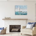 thumbnail image 2 of Stupell Industries Abstract Sailboat Painting Transportation Painting Gallery Wrapped Canvas Print Wall Art, 40 x 30, 2 of 7