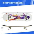 thumbnail image 3 of Complete Skateboards for Beginners,7 Layer Canadian Maple Double Kick Deck,31''Pro Cruiser Girl Hip Skate Board, 3 of 5