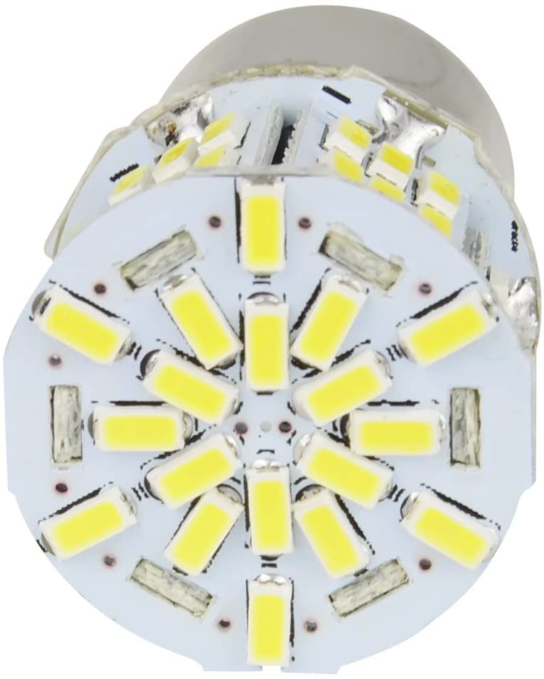 Safego 2x 1157 BAY15D LED Bulb P21/5W Car Reverse Rear Turn Signal Parking Light 54 SMD 3014 White Lamp 6000K 12V Non-canbus 