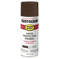 thumbnail image 3 of Dark Brown, Rust-Oleum Stops Rust Satin Protective Enamel Spray Paint, 12 oz, 6 Pack, 3 of 13
