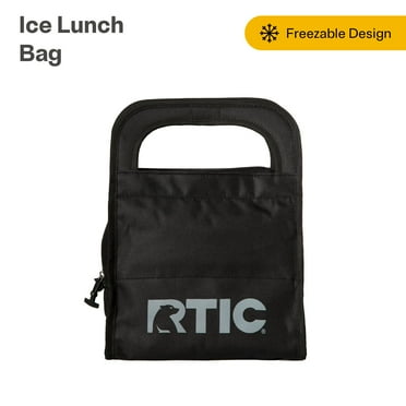 RTIC Lunch Bag, 6 Quart Soft Sided Cooler, Insulated Cooler Bag, Black