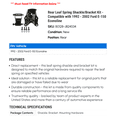 thumbnail image 2 of Rear Leaf Spring Shackle/Bracket Kit - Compatible with 1992 - 2002 Ford E-150 Econoline - Dorman, 2 of 2