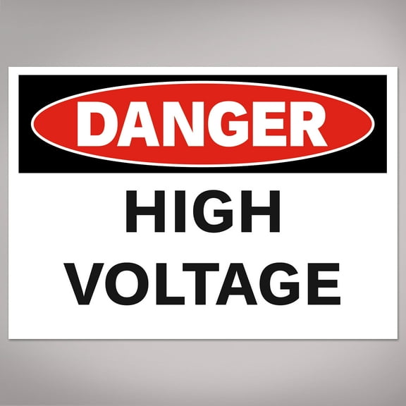 Avery High Voltage Labels, 3.5" x 5", 40 Total