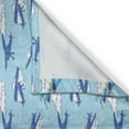thumbnail image 3 of Ambesonne Vintage Airplane Kitchen Curtains, Flying Crafts, 55"x39", Pale Blue Dark Blue, 3 of 3