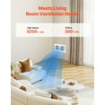thumbnail image 4 of VEVOR 4 Inch Room to Room Fan 2-in-1 300 CFM Through Wall Fan Remote Control, 4 of 9
