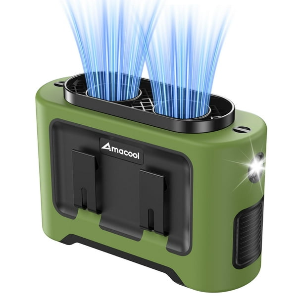 Ventilador de cintura portátil AMACOOL 14500 mAh con 5 velocidades y 35 h de batería
