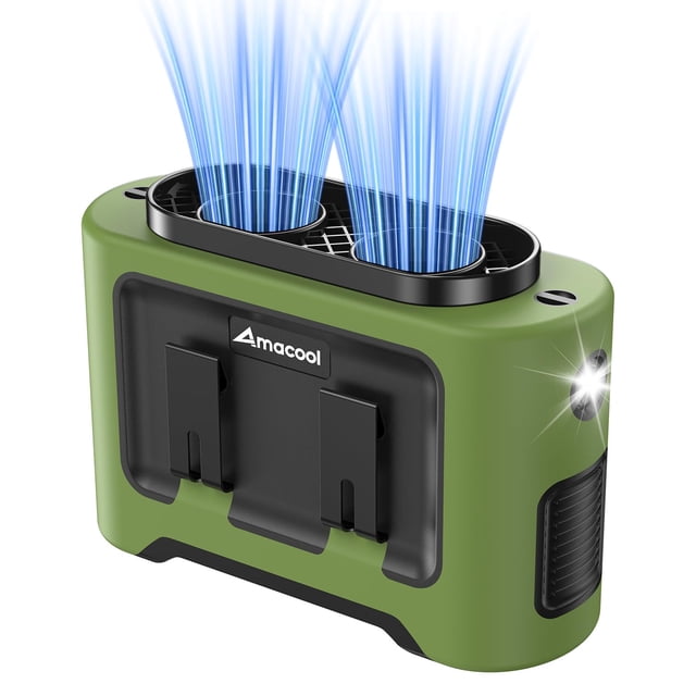 Ventilador de cintura portátil AMACOOL 14500 mAh con 5 velocidades y 35 h de batería