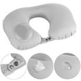 thumbnail image 3 of Agiferg Air Cushion Self-inflating Button Travel Neck Pillow Inflatable Airplane Pillow, 3 of 5