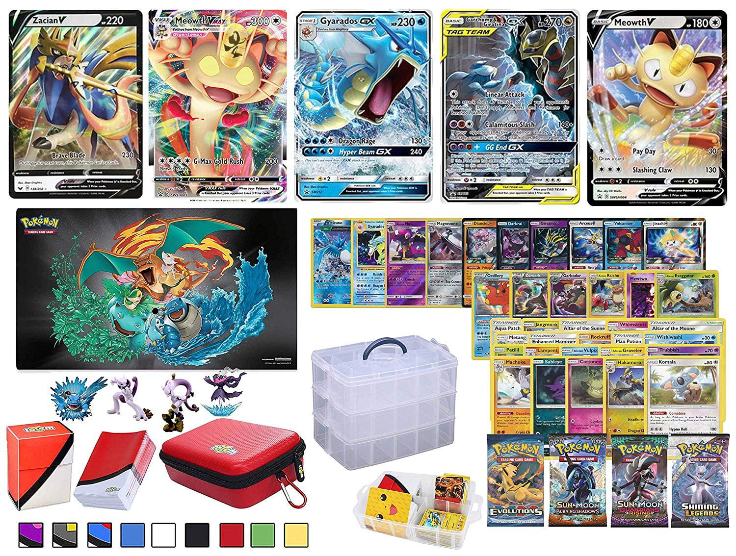 GUARANTEED HOLO RARE! GUARANTEED V/VMAX/GX/EX Pokemon 15 Card Mystery Pack 