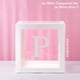 thumbnail image 1 of Caja transparente personalizada con alfabeto para decoración de Baby Shower, niño y niña, decoración para fiesta de primer cumpleaños y boda, 1 of 4