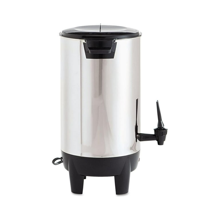 Coffee Pro CP30 30 Cup Urn, w/Filter Basket, 10-Inch x10-Inch  x15-Inch, 3 Prong, STST: Coffee Urns