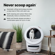 Litter-Robot 4 Automatic Self-Cleaning Cat Litter Box with Step, White