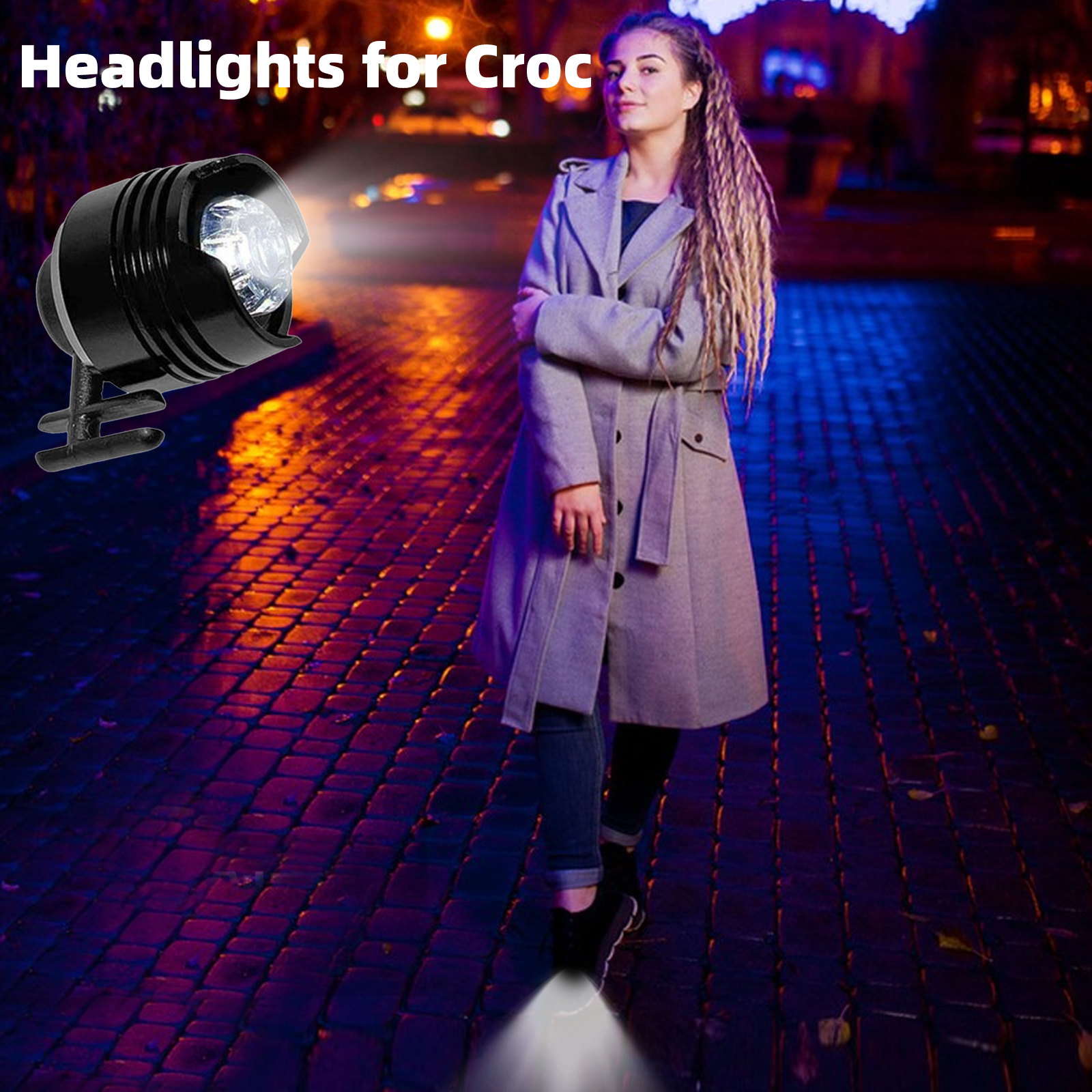 Dropship Headlights For Croc; 2Pcs Croc Lights For Shoes; Light Up Croc  Charms For Dog Walking; Handy Camping; Waterproof; 3 Modes Croc Lights to  Sell Online at a Lower Price