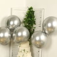 thumbnail image 5 of Efavormart 10 Pack Silver Biodegradable Balloons, Eco-friendly Thickened Extra Strong Latex Helium Party Balloons - 18", 5 of 11