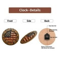 thumbnail image 7 of Vintage American Flag Wall Clock， Rustic Home Decor 10-Inch Silent Wooden Wall Clock, Battery Operated (AA Batteries Not Included), Artistic Home Decor, 7 of 7