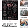 thumbnail image 3 of Yibo 1963 Birhtday Gift for Women 60th Birthday Gifts for Women Back in 1963 Blanket Happy 60th Birthday Decorations for Women 60 Year Old Birthday Gifts for Women Grandma, 3 of 7