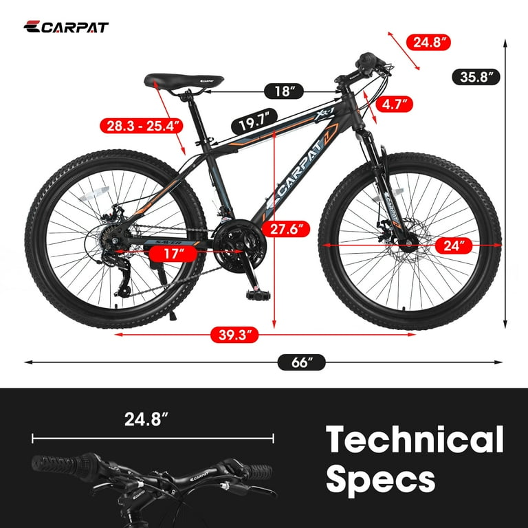 21 inch bike for what sales size person