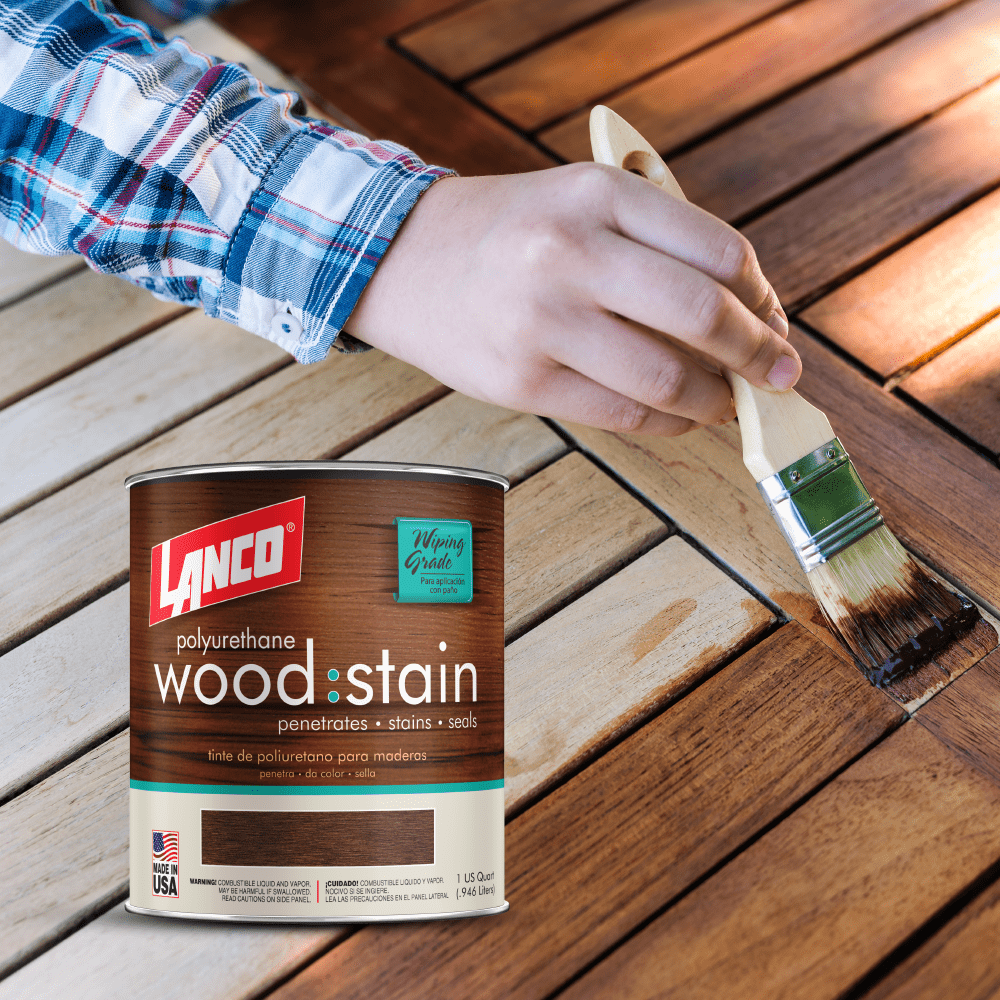 Lanco Wood Stain Mahogany Finish, 1Quart