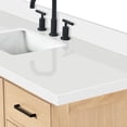 thumbnail image 7 of ARIEL Cambridge 61 Inch Single Rectangle Sink Bathroom Vanity With Pure White Quartz Countertop 1.5 Inch Edge In Oak, 7 of 7