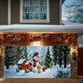 thumbnail image 7 of Feltree Christmas Garage Background Banner for Holiday Decor - Wrinkle-Resistant Polyester Fabric, 157x70.8 Inch, Photography Props for Parties and Festive Scenes, 7 of 7