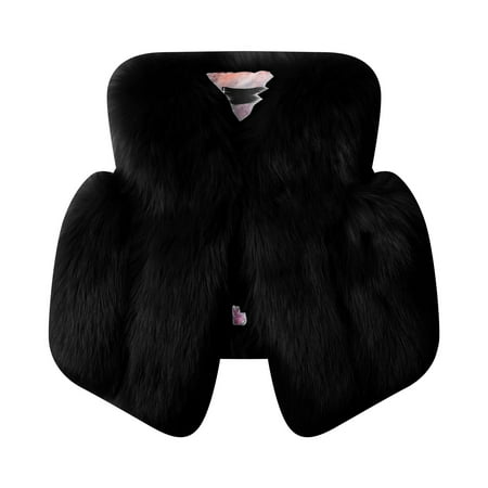 

TIREOW Warm Vest for Children s Toddler Winter Outfit Jackets Children s Waistcoat Girls Imitation Hair Vest Shoulders Thicken Warm Outwear