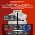 thumbnail image 4 of Gamivast Heated Vest for Women And Men Qulited Theraml Stand Collar Sleeveless Padded Jackets Multiple Heating Zones And 3 Leveles Loose Hiking 2 Control Washable Usb Coats Pockets no Power Bank, 4 of 5