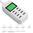 thumbnail image 2 of USB Charger 8-Port Desktop Charging Station with LCD Digital Display USB Rapid Charger, 2 of 6