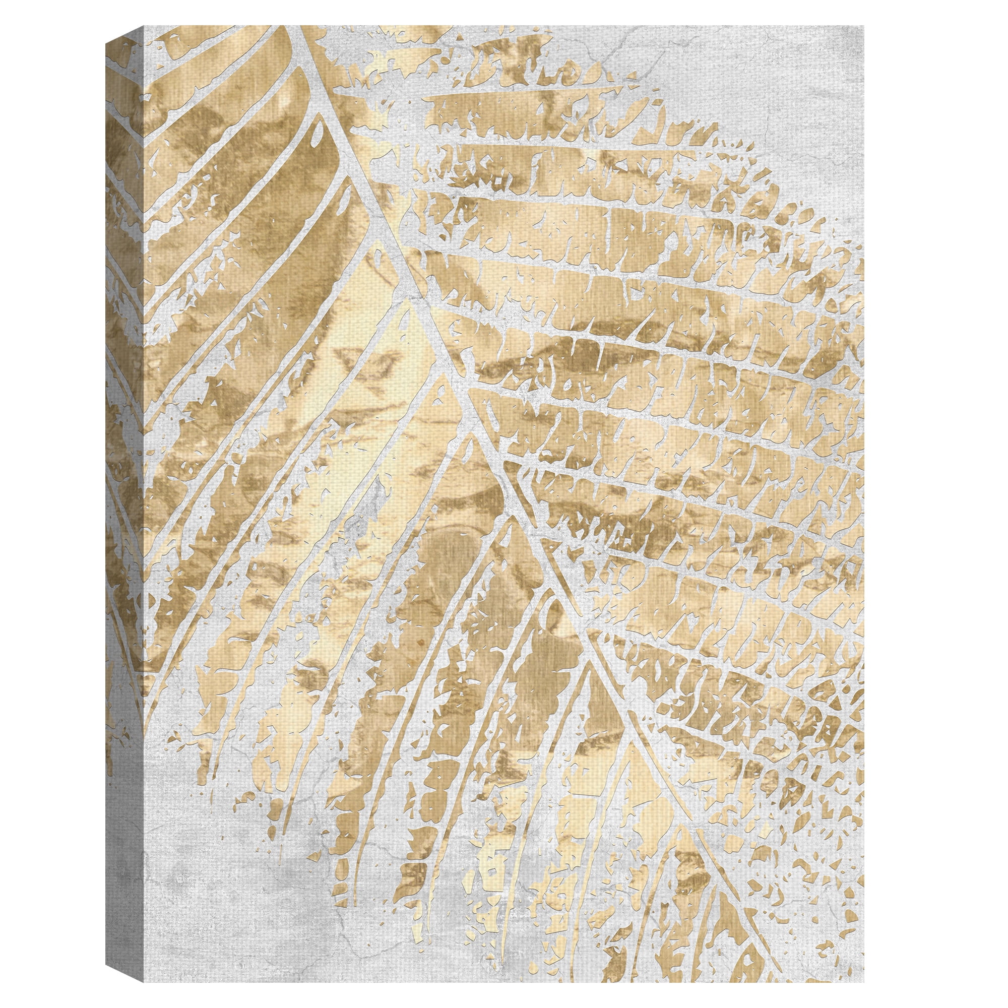 Masterpiece Art Gallery Tropical Gold Leaf by Belle Maison Canvas Art Print 30" x 40"