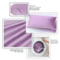 thumbnail image 4 of Nestl Velvet Throw Pillow Covers Solid Rectangle Soft Decorative Pillow Cover for Sofa, 12" x 20", Lavender, Pack of 2, 4 of 8