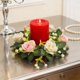 thumbnail image 5 of CaiYueKe Artificial Rose Flower Candle Holder Wreath Wedding Tabletop Decoration Romantic Centerpiece for Valentine's Day Anniversary Party Home Decor, 5 of 7