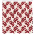 thumbnail image 3 of Ambesonne Floral Shower Curtain, Birth of the Nature Design, 69"Wx84"L, Ruby Pale Pink Cream, 3 of 3