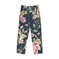 thumbnail image 4 of Balery Men'S Vintage Floral Pants,Sleepwear Pants,Pajama Pants,Pj Bottoms Drawstring And Pockets-X-Large, 4 of 9