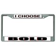 thumbnail image 1 of I Choose Cadre de Plaque d'Immatriculation Chromé Audacieux, 1 of 1