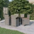 thumbnail image 3 of vidaXL Patio Dining Set 7 Piece with Cushions Garden Furniture Multi Colors, 3 of 6