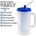 Hospital Carafe Insulated DoubleWalled 32 oz capacity (Graduated up to 28 oz) Hot and Cold