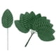 thumbnail image 1 of Uxcell 20Pcs Hoja de Seda Artificial, Hojas Individuales de Alambre Falso, Flor Falsa Verde, 1 of 1