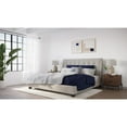 thumbnail image 3 of Modus Furniture Madera Upholstered Platform Bed in Putty, 3 of 3