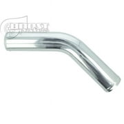 BOOST Products Aluminum Elbow 45 Degrees with 1-3/4" OD, Mandrel Bent, Polished