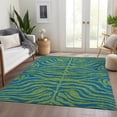 thumbnail image 6 of Addison Rugs Mayfield Premium Machine Washable Transitional Animal Print Green Rectangle Rug, 8' x 10', 6 of 6