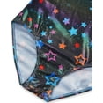 thumbnail image 5 of Gymnastics Leotards for Girls,Kids Glitter Stars Dance Unitards Biketards with Shorts,Y-Neck, 5 of 7