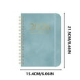 thumbnail image 3 of YZHMYR A5 Coil Schedule Book Leather Strap Plan Notebook Self-discipline Card Customizable Printing Portable Organizer for Student Professional Office School Daily Planning Goal Tracking Productivity, 3 of 5