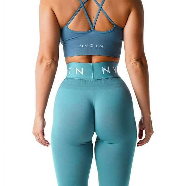 NVGTN Women Seamless Leggings Butt Lifting Leggings High Waisted Tummy Control Workout Yoga Pants NV Seamless Leggings Walmart