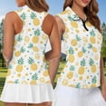 thumbnail image 5 of KUIFORTI Matching Golf Shirts for Couple Tropical Pineapple Quarter Zip Women's Matching Hawaiian Golf Shirt for Couple Moisture Wicking 4-Way Stretch Suitable for Golf Enthusiasts, 5 of 6