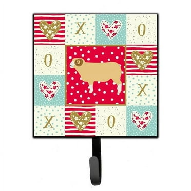 Carolines Treasures CK5407SH4 4.25 x 1 x 7 in. Horned Dorset Sheep Love Leash or Key Holder