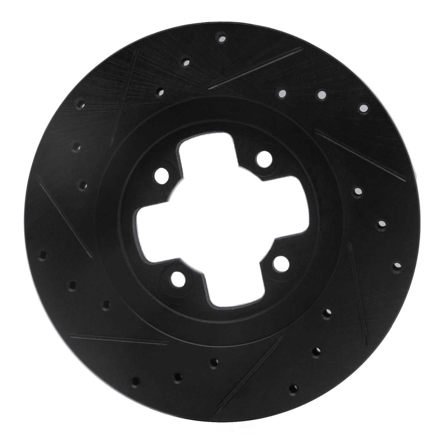 Dynamic Friction Company 633-67008R DFC Brake Rotor - Drilled And Slotted - Black