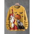thumbnail image 1 of Suéter de punto con cuello redondo y estampado 3D de Jesús, Reyes Magos, creencias de la Natividad, suéter de punto cálido informal de invierno unisex MY31, 1 of 4
