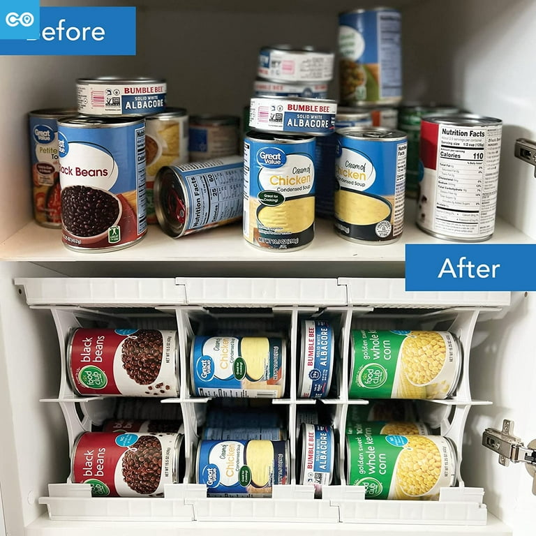 Plus 60 Cans, Can Organizer for Pantry