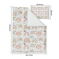 thumbnail image 5 of Boho Bohemia Rainbow Duvet Cover and Pillowcase Set for Single Bedding, Bedroom Accessories for Kids Teens, 5 of 5